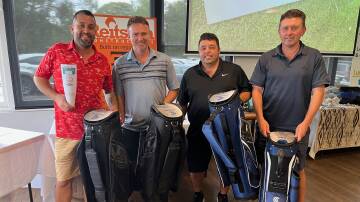 Winners of the Golf Day. From left; Scott Lister, Michael Cini, Nick Brown and Glenn Pickham. Picture supplied