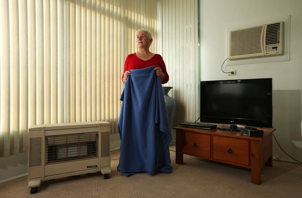 As a single pensioner, Frances Burdon struggles to afford rising power bills. She worked all her life, but had to use her superannuation to pay off her mortgage. Picture: Simone De Peak.