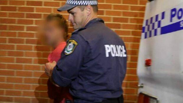 A man is arrested over the alleged sexual assault. Photo: NSW Police