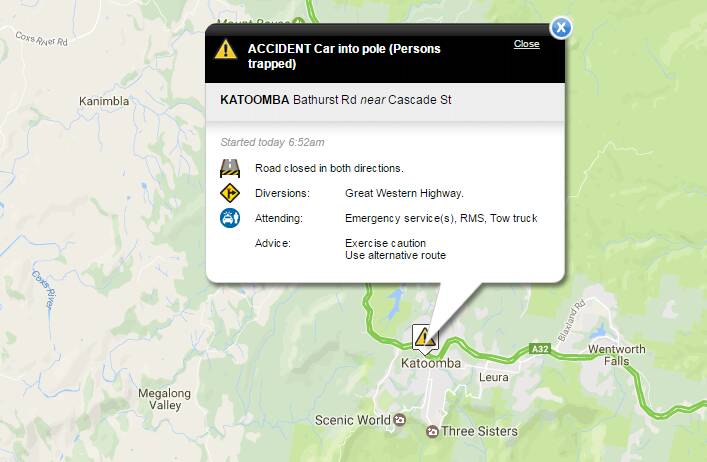 Accident in Katoomba