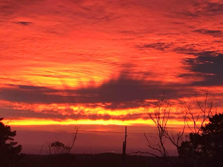 A gallery of spectacular sunrise over the Blue Mountains photos on Thursday, February 22. Pictures: Supplied