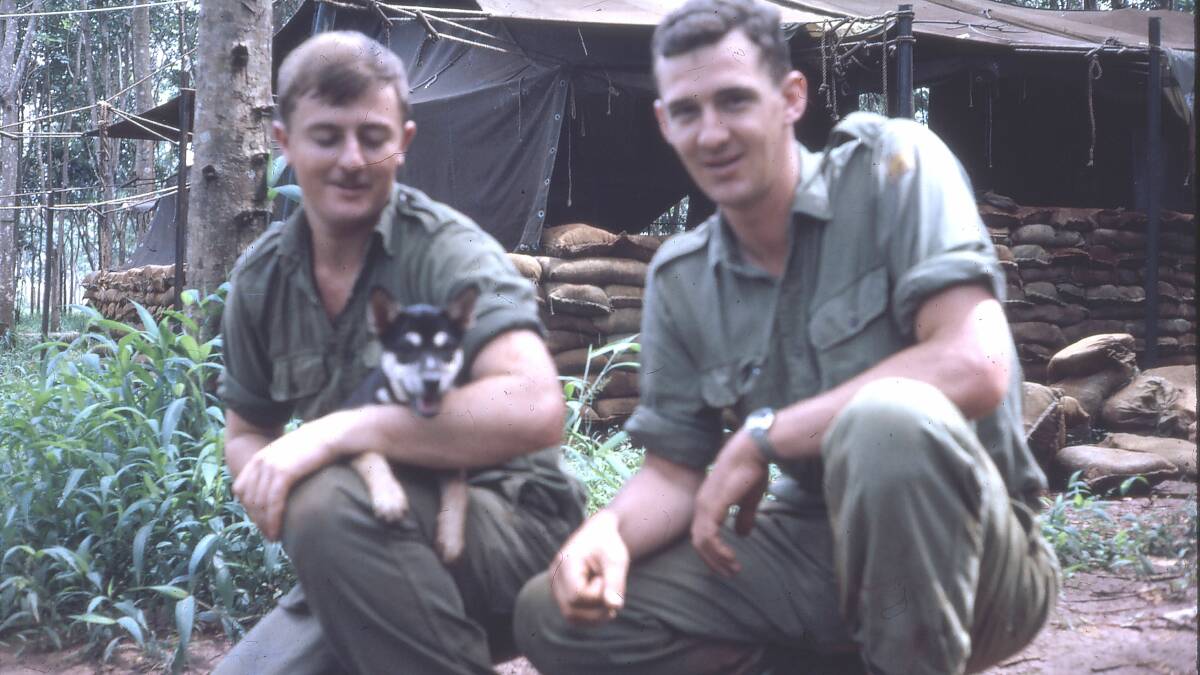 Ken Houston, right, with a colleague on duty in Vietnam.