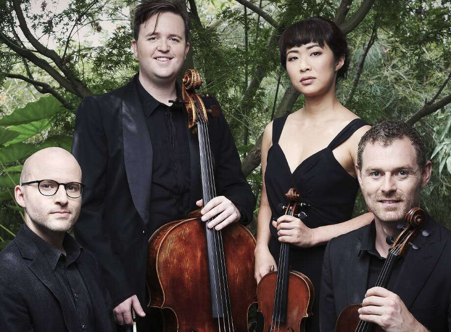 Mozart and more: Daniel de Borah (piano), Thomas Rann (cello), Rebecca Chan (violin) and and James Wannan (viola) at the Australia Piano Quartet.