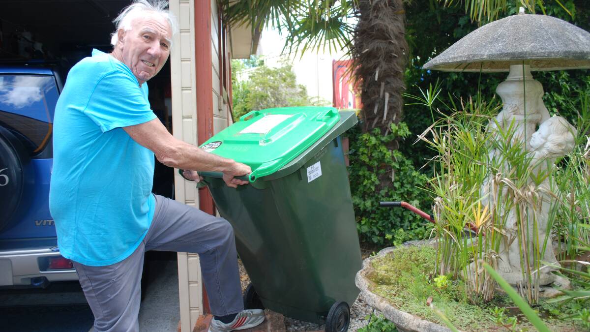 Ralph Sharman: Not happy with the rate hike and not pleased that the new green bins means he has lost the small-bin discount he used to receive.