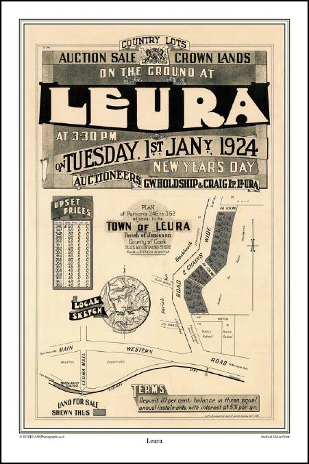 1924: Grab a bargain at the Leura land sale.