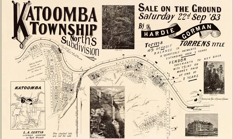 1883: Land for sale in Katoomba north.