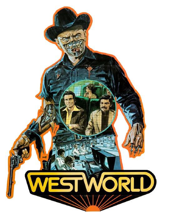Retro movie night: Yul Brynner as The Gunslinger in Westworld.
