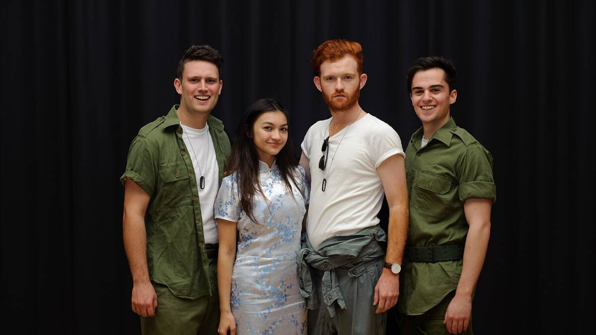 Locals: Leura's Simeon Pridmore, Tonieka Del Rosario from Emu Plains, Michael Payer from Penrith and Paul Duncan from Silverdale. Photo by Amanda Wright