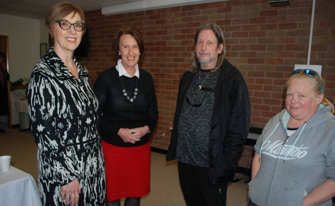 New unit: Chief Executive NBM Local Health District Kay Hyman, Parliamentary Secretary Leslie Williams and dialysis patients Mario Ackermans and Melissa Hodges.