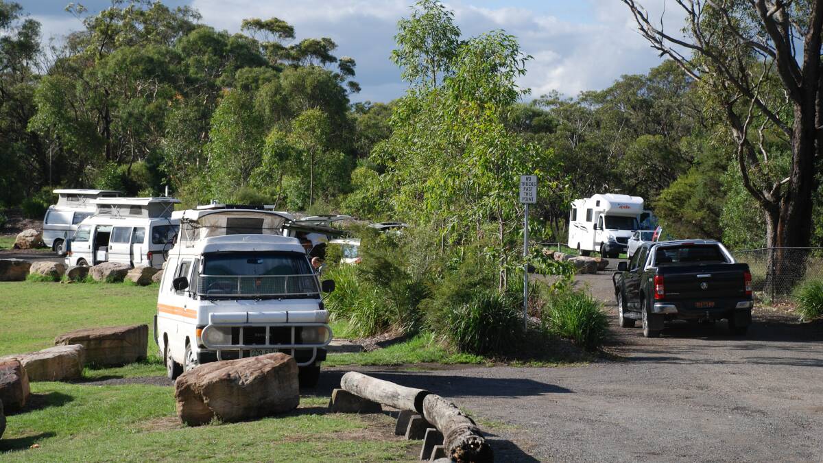 Free camping: The ever-popular Bulls Camp site at Woodford.