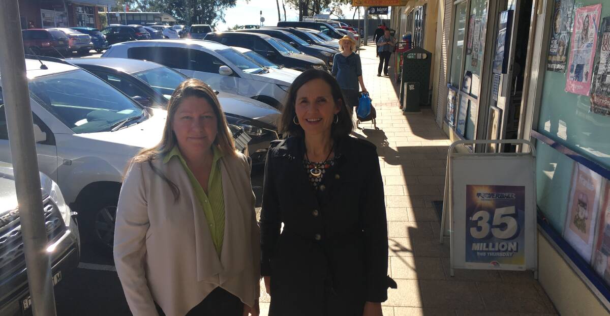 Parking: Crs Annette Bennett and Romola Hollywood want traffic issues at Hazelbrook fixed.