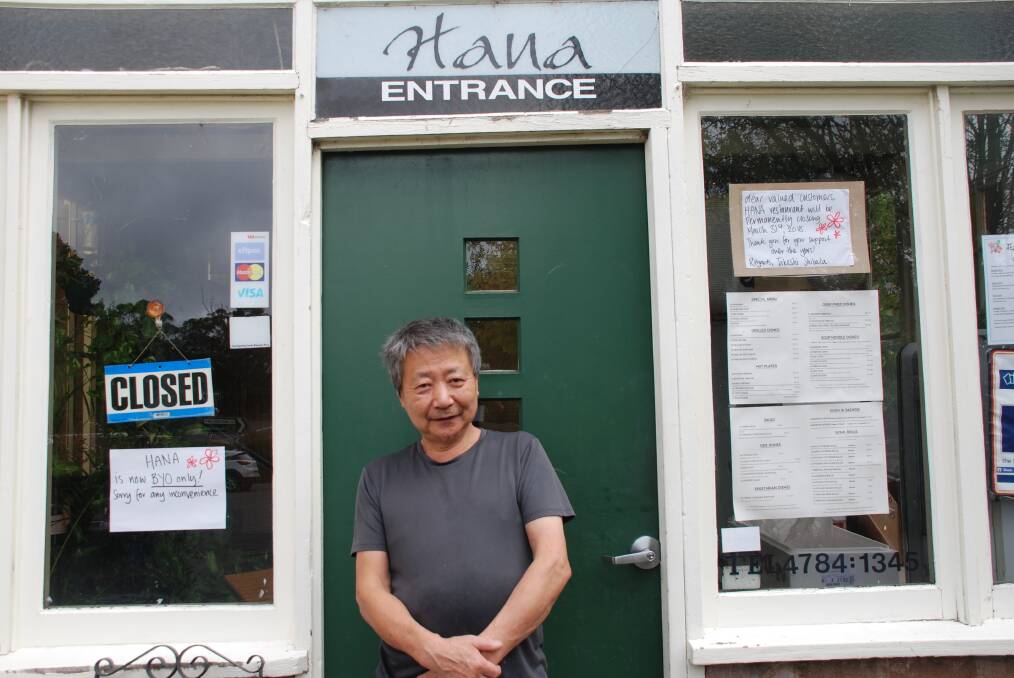 Closing down: Takeshi Shibata will shut Hana Japanese restaurant on March 31.