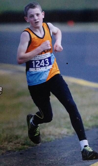 Andrew Laycock: Will represent NSW at the national cross country school championships in Canberra over the weekend.