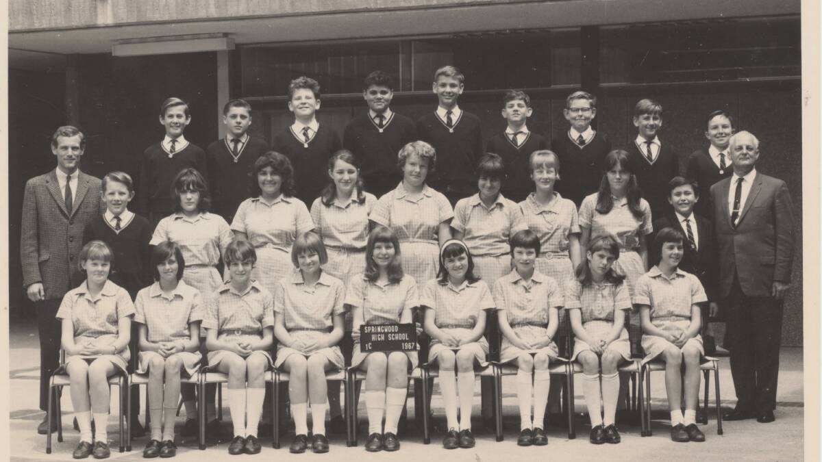 The originals: Springwood High School students in 1967. There will be a 50th reunion at the school on December 8-9.