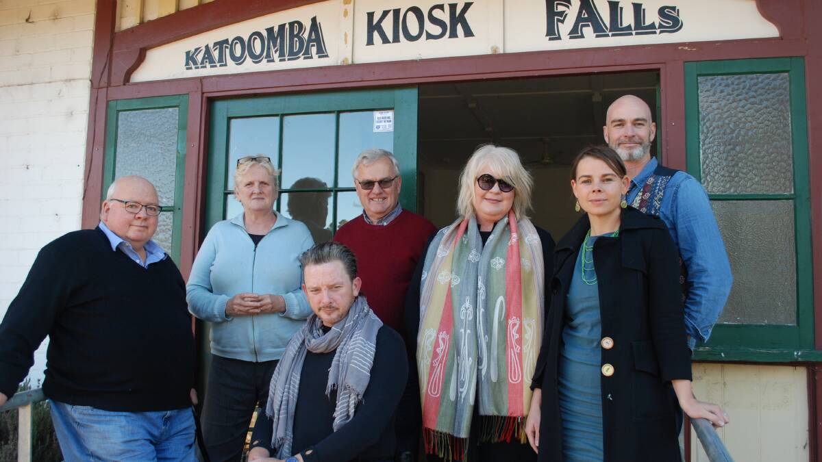 Some of the artists involved with the kiosk art space in May this year.
