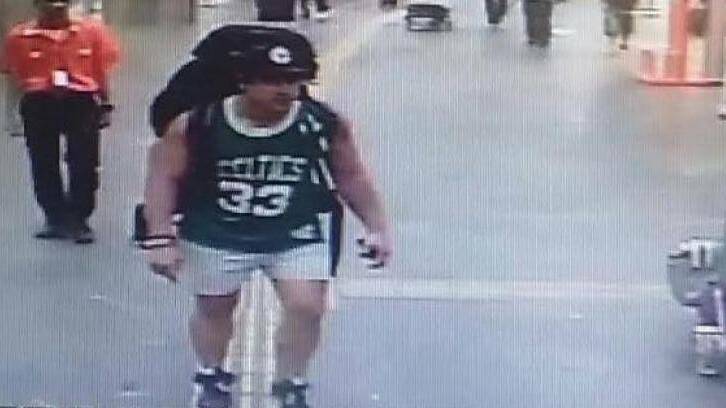 The last known photo of Rye Hunt shows him walking through Galeao International Airport in Rio de Janeiro, on May 21, 2016. Pic: Supplied