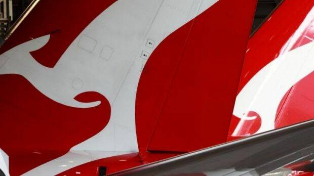 Qantas has reported a record high half-year profit.  Photo: Louie Douvis
