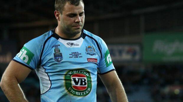 Dejected: Blues forward Wade Graham blames himself for the loss. Photo: Getty Images
