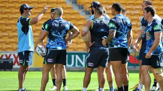 NSW coach Laurie Daley needs to think outside the box in attack. Photo: Bradley Kanaris
