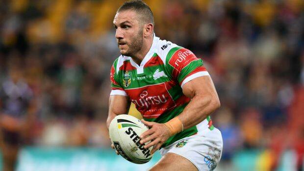 On the outer: Rabbitohs hooker Robbie Farah. Photo: AAP