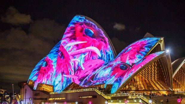 Crowds numbers to Vivid rose 35 per cent in 2017. Photo: Yaya Stempler