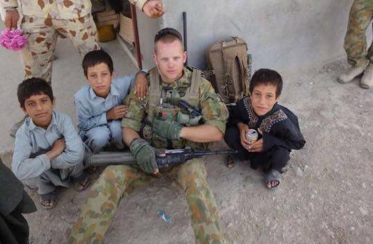 Wollongong resident Chris Wallace served in Afghanistan for nine months during 2010 with the Australian Defence Force 6RAR. Picture: Supplied. 