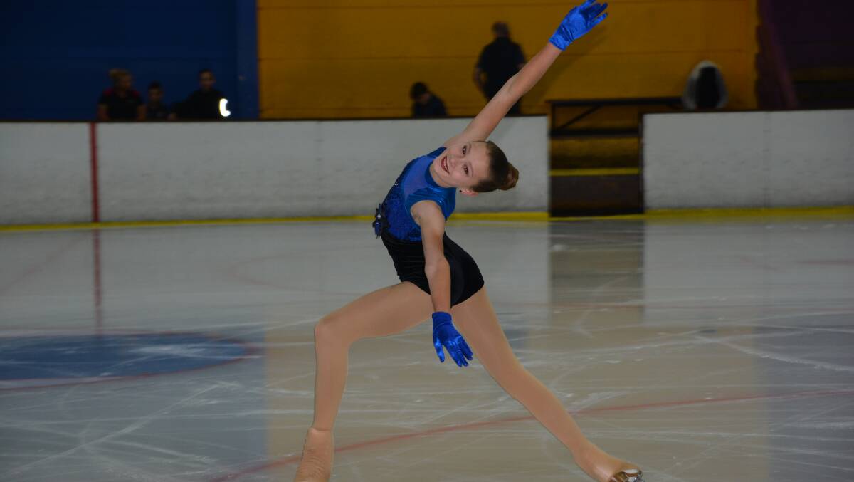 Grace on ice: Simone Aubrecht has a bright figure skating future ahead of her. In the next three months she will compete in a national competition and two international tournaments.
