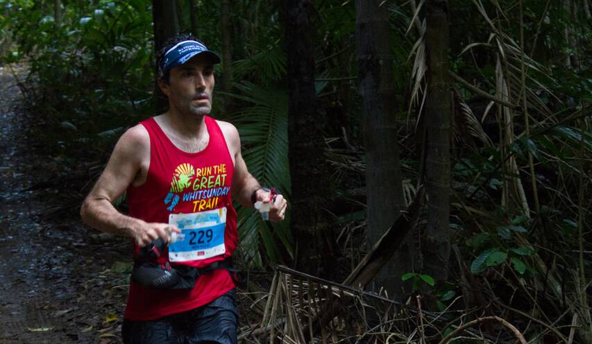 Top gong: Brendan Davies won the 57km Run the Great Whitsunday Trail Run in September, just one of many standout performances in 2016. He has been awarded Australian Male Ultra Runner of the Year for 2016.