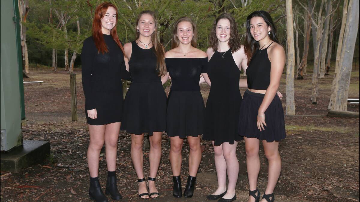 The Chimes: Kate Kelly-Wilson, Ali Dunning, Hayley Riches, Claire Dunning and Emma Suzuki. Photo courtesy of Blaxland High School