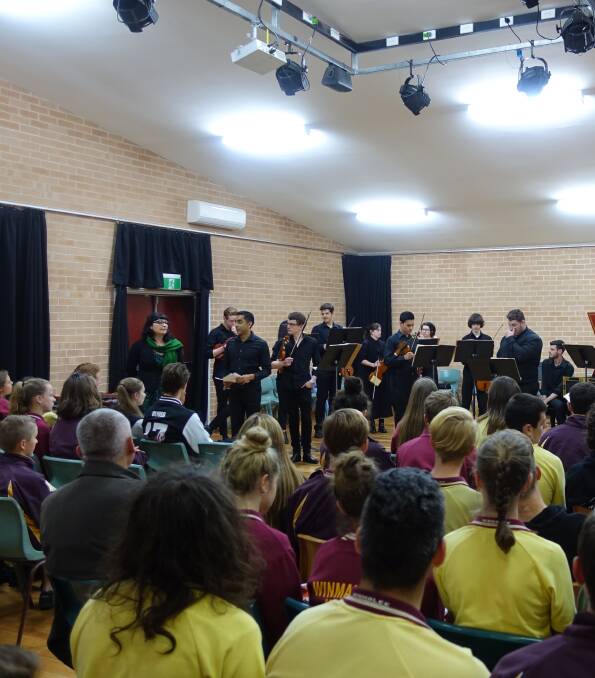 Winmalee High students enjoyed the Sydney Conservatorium of Music performance. 
