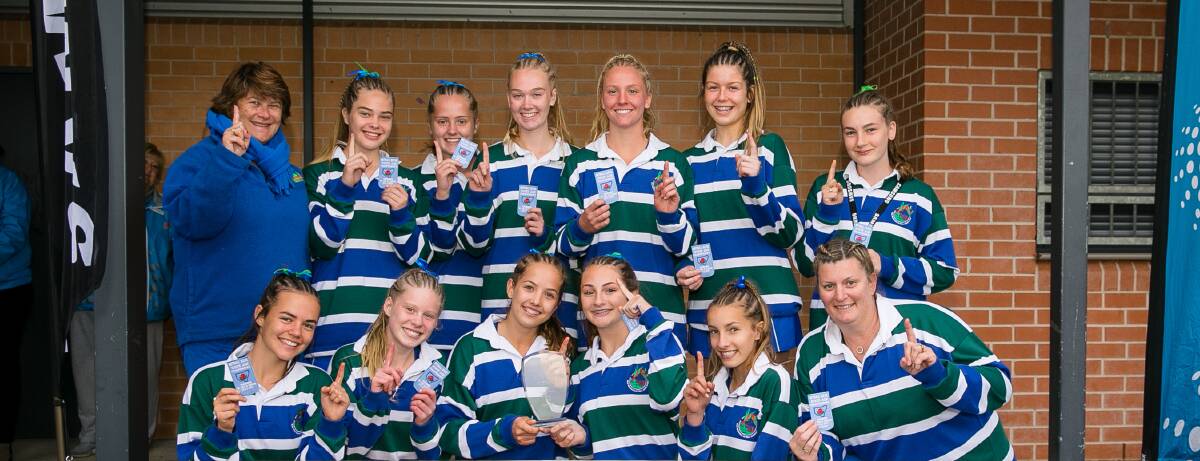 Number one: The winning Blue Mountains Netball Association's 15/U Division Two team. Photo: Narelle Spangher/ Netball NSW