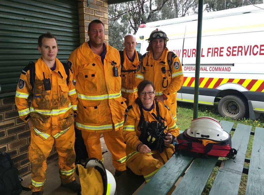 Top work: Winmalee Rural Fire Brigade members that competed in the NSW Rural Fire Service State Championships. 