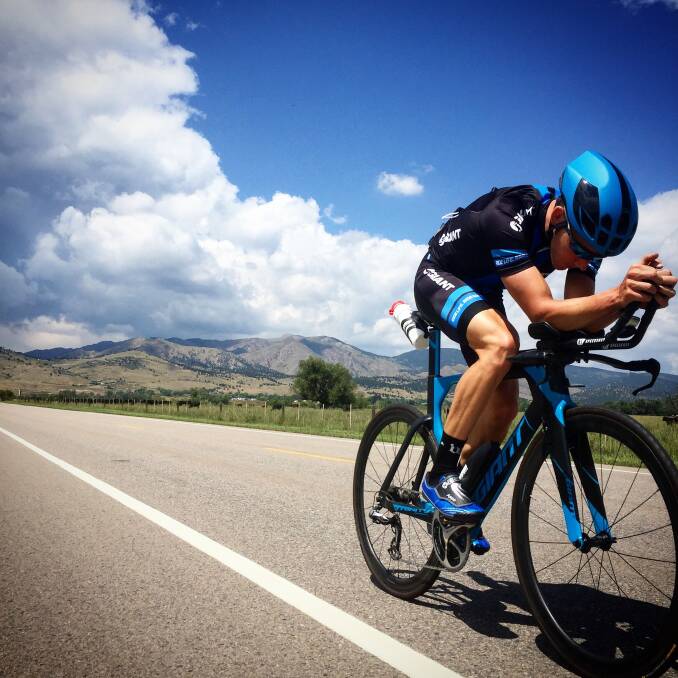 In form: Sam Appleton was fourth at the 70.3 World Championships in Chattanooga, Tennessee, in the United States in September. He's competing in the Ironman 70.3 Asia-Pacific Championship in Penrith on Saturday. Photo: Twitter