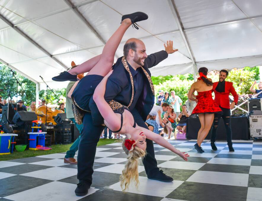Burning up the floor: Dancers from the Sydney Swing Katz at last year's festival. Photo: Brigitte Grant Photography
