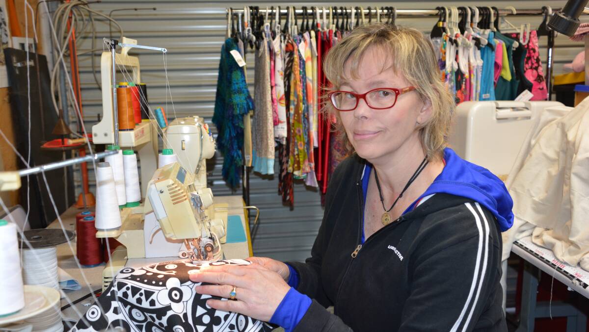 Spreading awareness: Danette Rowse sustained a brain injury during a car accident in 2013. She has returned to her business making children’s clothes, but it’s a much slower process than it used to be.