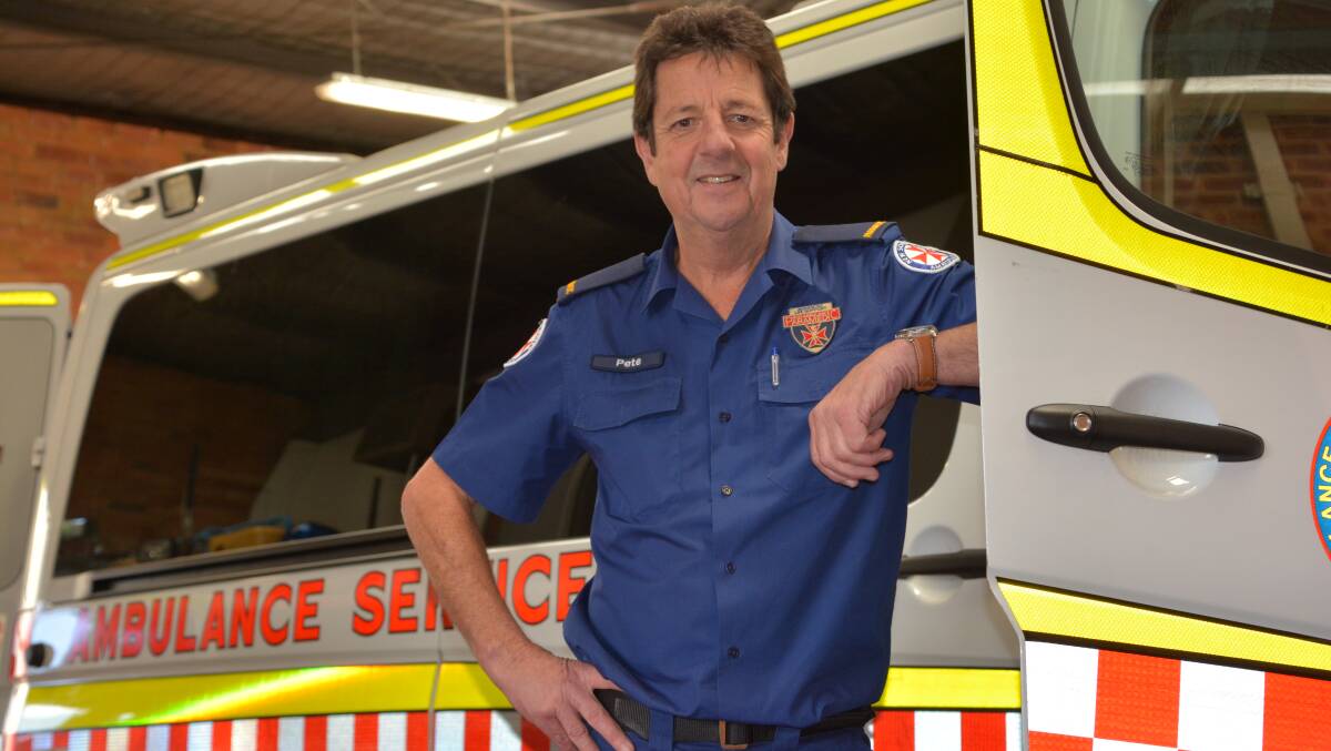 Rewarding career: Springwood-based paramedic specialist Pete Hogan has spent a fulfilling 40 years helping people with NSW Ambulance.