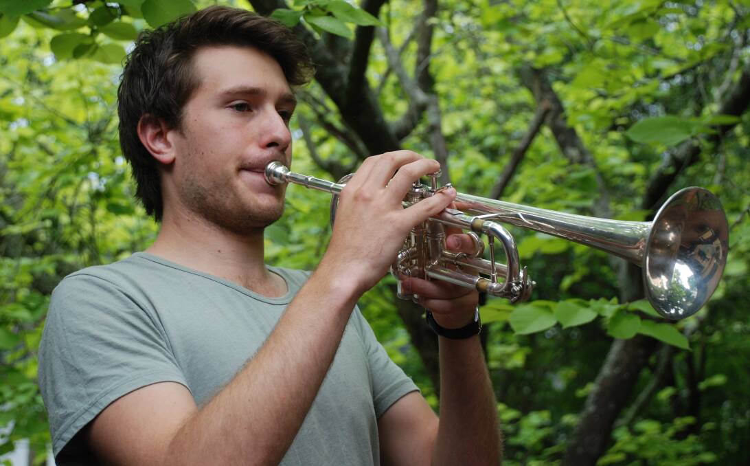 Music maker: Owen Morris, a 21-year-old former Glenbrook resident, has landed the principal trumpet position with Adelaide Symphony Orchestra.