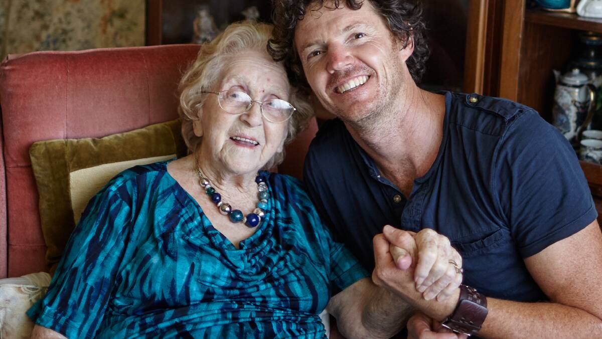 Heartbreaking story: David Darcy with Edna from Gosford.