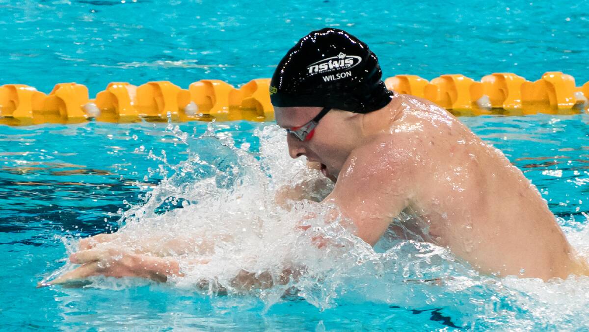 On the senior team: Matt Wilson was excited to win the 200m breaststroke at the Australian Swimming Championships last week, qualifying him for the World Championships in Hungary in July.
