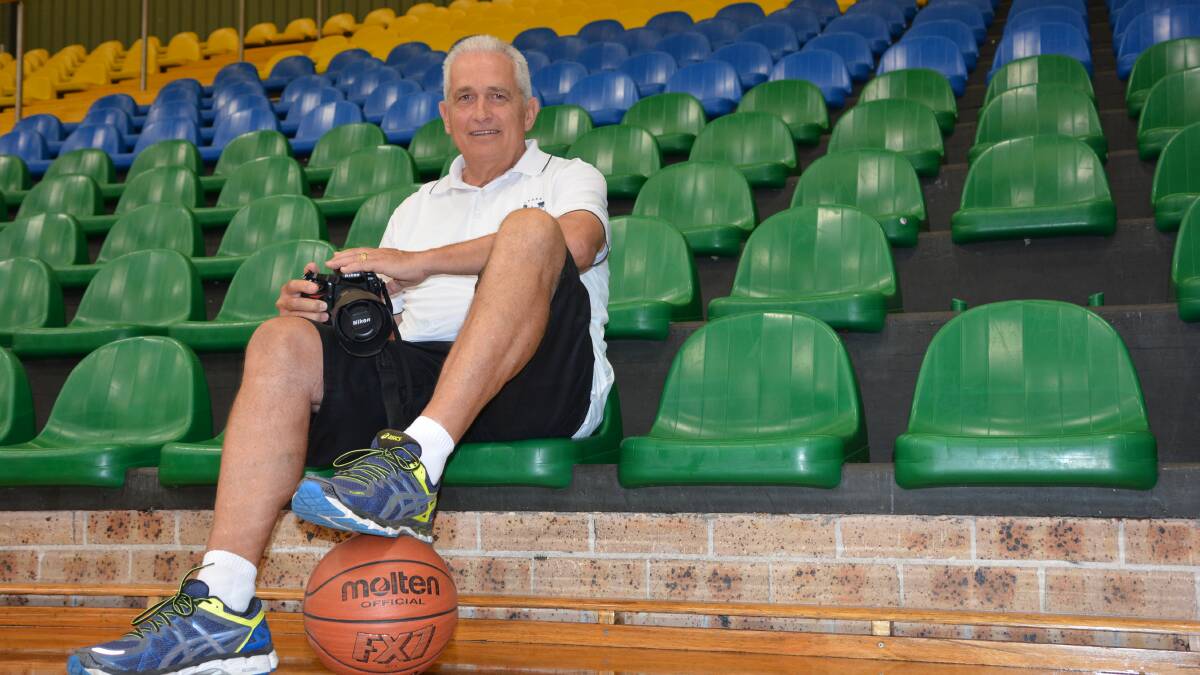 Calling it a day: Noel Rowsell has had a 50-year association with basketball and for the past 12 years he’s reported on and taken photos of Penrith Basketball Association games for the Blue Mountains Gazette and Penrith City Gazette.