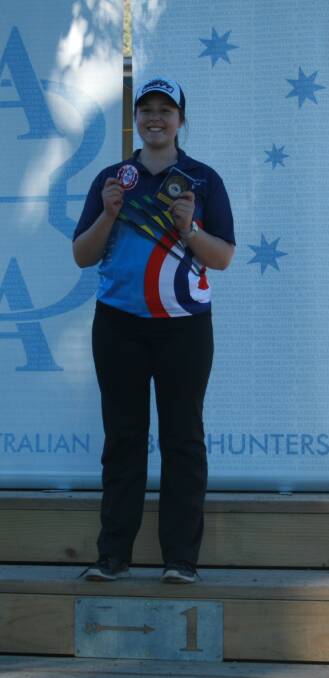 Pleased as punch: Jessie-Rose Walklate-Cooke with her medal.