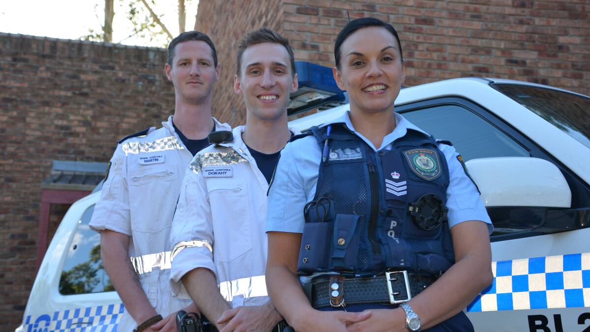 Outstanding officers: Senior Constable David Martin, Senior Constable Pat Dorahy and Sergeant Tracy Brickwood were recognised at the Blue Mountains Police Officer of the Year Awards in April.