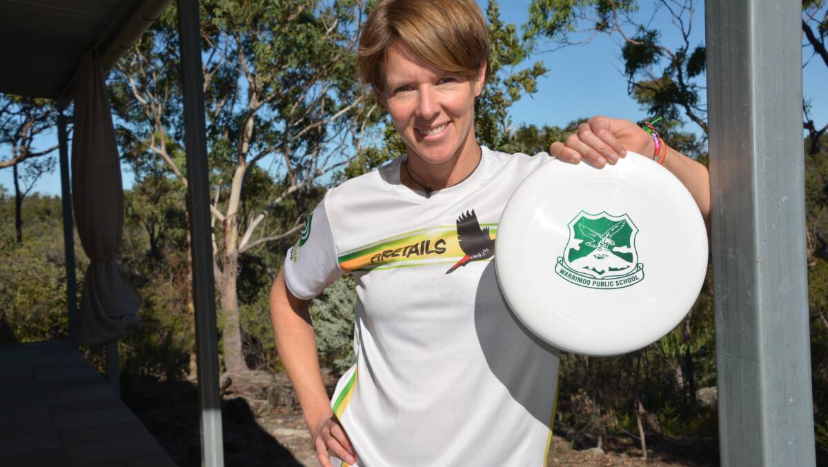 Fast-flying: Sarah Wentworth is part of the Australian women's ultimate frisbee team, the Firetails, which will compete against 25 other countries at the world championships in London this month.