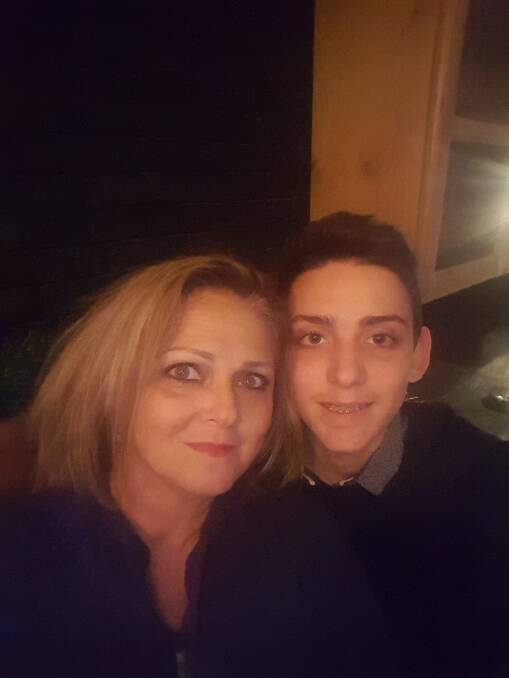 Julie Psilopati and her son.