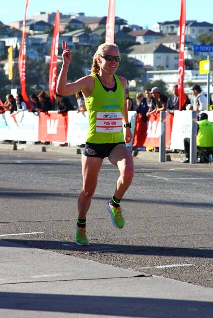 Super happy: Glenbrook runner Marnie Ponton was the second woman in the City2Surf.