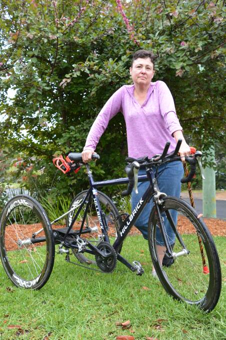 Permanent injuries: Jenny McGowan is still having operations after being hit by a car on the highway at Faulconbridge 12 years ago.