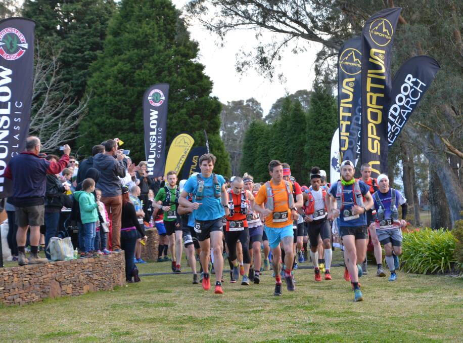 And they're away: 68km runners set off at 7am on Saturday from Allview Escape in Blackheath.