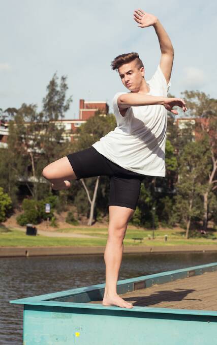 Lover of dance: Jordan Hodges from Winmalee has won a Bangarra Dance Theatre secondment for his performance in the Sharp Short Dance Festival.