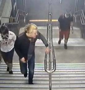 CCTV footage of the three people who may be able to assist police with inquiries.