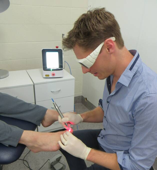 FAST: Blue Mountains Podiatry now have a new state of the art high powered laser specific to treat fungal nails in just two half hour treatments.